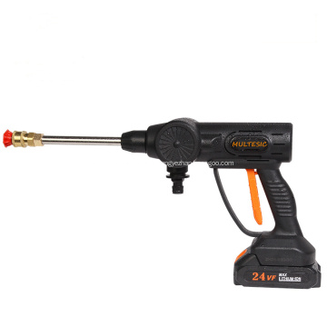 Cordless high pressure car washer gun